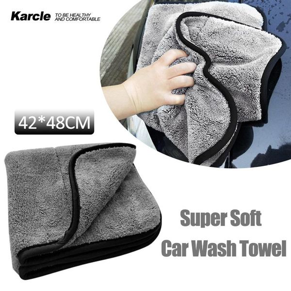 

car sponge karcle microfiber cleaning towel coral fleece wash drying multipurpose household kitchen towels