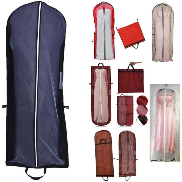 

clothing & wardrobe storage 1 pce large for wedding dress dust cover zipper gown dustproof bag foldable garment clothes protector print logo