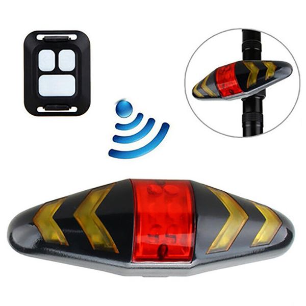 

bicycle with remote signal light waterproof backlight flashing led tail steering bike lights