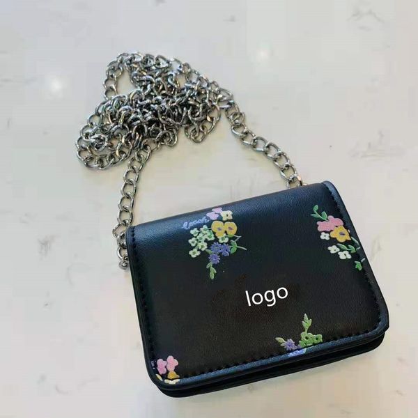 

70% off luxury design handbag new fashion kuojia small daisy short embroidered zero wallet women's one shoulder crossbody chain accesso