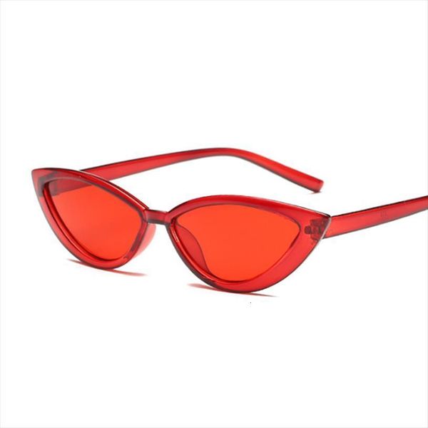 

Cat Eye Sunglasses Women Fashion Brand Sun Glasses For Sexy Red Cateye Small Frame Mirror Oculos De Sol, White;black