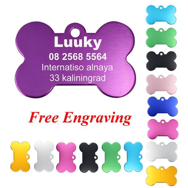 

2pcs/lot personalized dog id tags customized pet tag for cat puppy engraved identification with name telephone tag,id card
