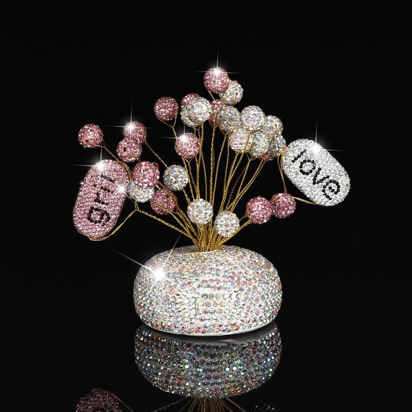 

decorative objects & figurines shiny car ornaments diamond gypsophila i love you girl confession creative interior home jewelry decorations