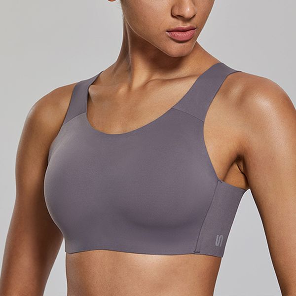 Racerback SYROKAN Reggiseno sportivo da donna ad alto impatto a copertura totale con coppe integrate Prezzo di fabbrica design esperto Qualità Ultimo stile Stato originale