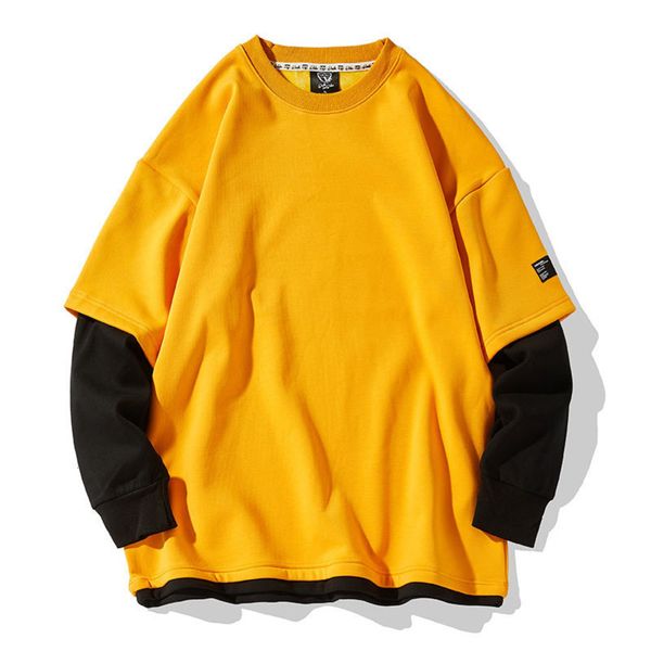 

sweater and fashion two-piece wear basic pure cotton top, Black