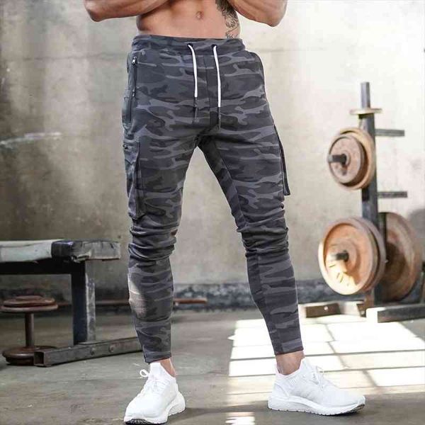 

camouflage joggers casual skinny sweatpants women pant autumn trousers male track gym fitness training sport bottoms, Black
