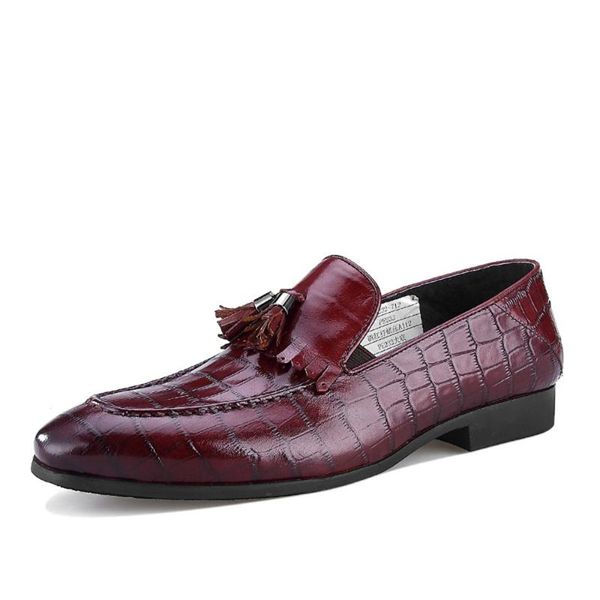 

dress shoes leather summer casual zapatos cuero mens loafers elegant black slip on party wedding pointed