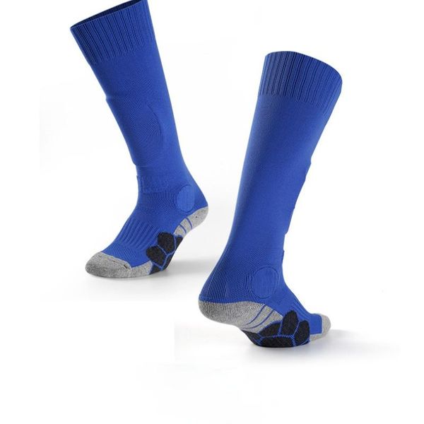 

sports socks men's running compression stockings with pad wear-resistant football anti slip solid color blood circulation, Black