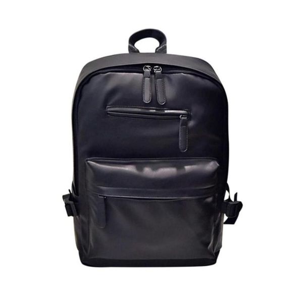 

backpack neutral retro casual leather shoulder lapsatchel travel school rucksack large capacity bag #zer