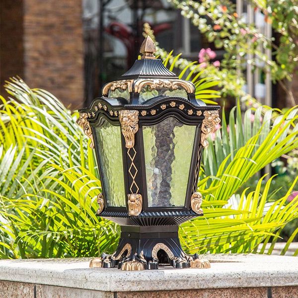 

lawn lamps europe pillar lamp outdoor garden light waterproof home villa fence lights