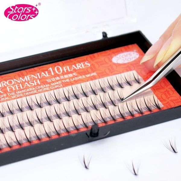 

fashion natural false eyelashes middle dense side soft silk eyelash extension1