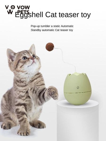 

cat toys eggshell toy "daruma" swing the ball funny bar automatically make pet supplies 2021 vow pets