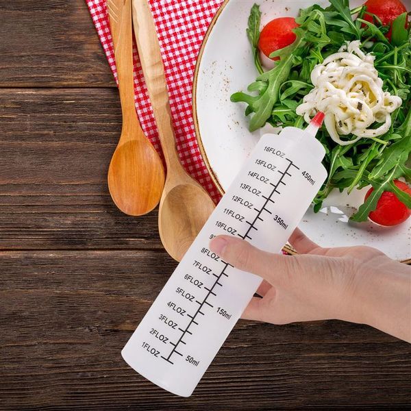 

storage bottles & jars 6pcs squeeze condiment practical salad squirt kitchen accessories