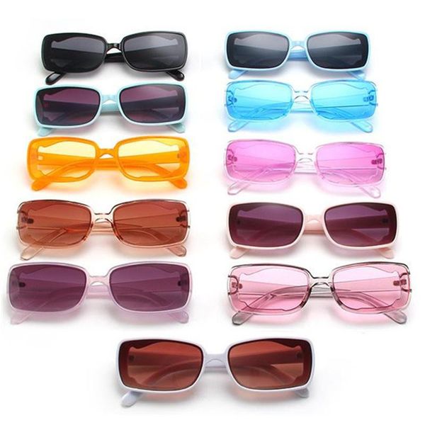 

sunglasses punk hip hop sun glasses wave lens adumbral anti-uv spectacles rectangle eyeglasses ornamenta a++, White;black