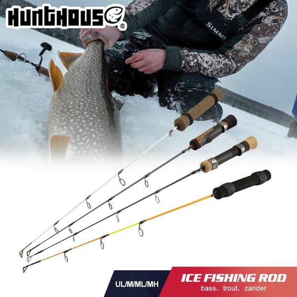 

boat fishing rods hunthouse winter ice rod portable mh/ml/l/ul 41cm/50cm/56cm single section ultra-ligh pesca outdoor sport tackle