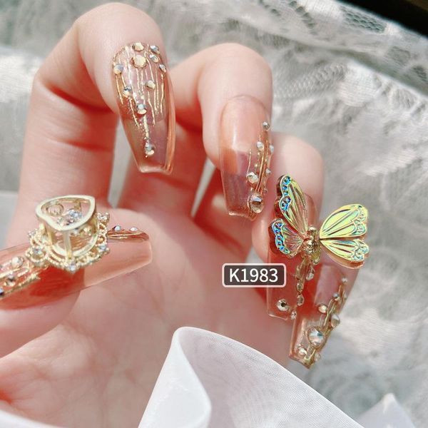 

nail art decorations manicure nails sequins butterflies smartly and colorful aurora can butterfly girls jewelry, Silver;gold