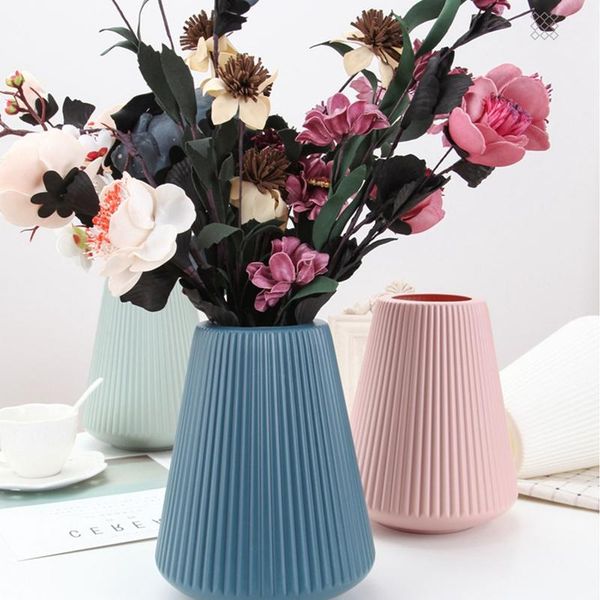 

vase simple home decoration flower pot imitation ceramic plastic vases