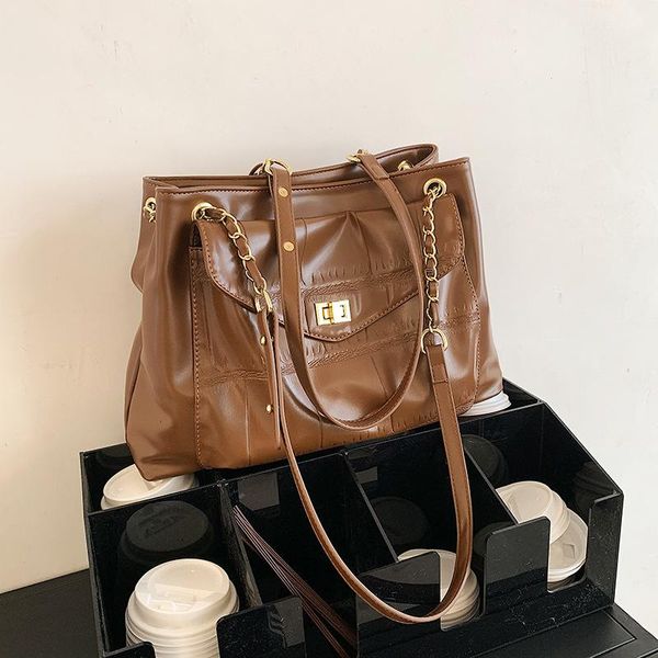 

evening bags big tote bag female 2021 fashion stone pattern messenger women chain shoulder buckle