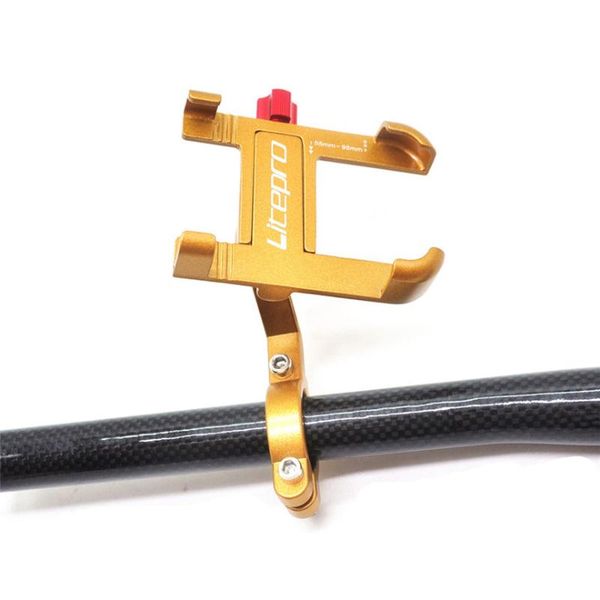 

bike handlebars &components litepro folding bicycle adjustable angle mobile phone holder non-slip 360 degree rotation cell gps stand