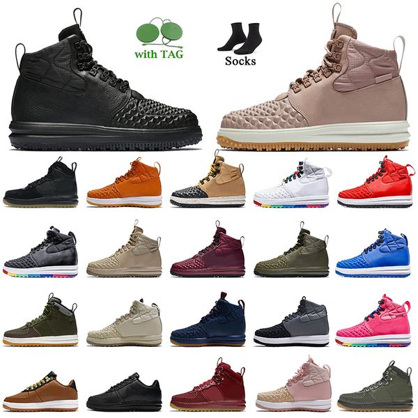 

2022 lunar one mens trainers 1 duckboot running shoes triple black particle pink linen medium olive obsidian red blue gold cider women men h