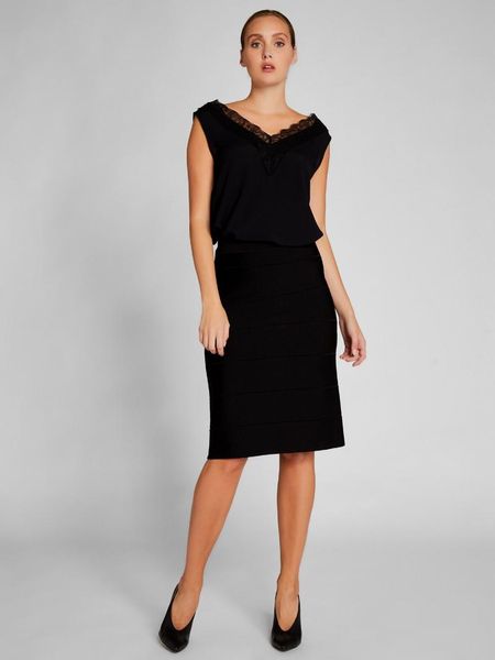 

skirts vekem woman vek-2 knitwear skirt midi 2021 collection limited edition, Black