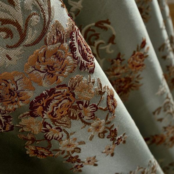 

curtain & drapes high precision jacquard chinese style light luxury european blackout curtains for living dining room bedroom