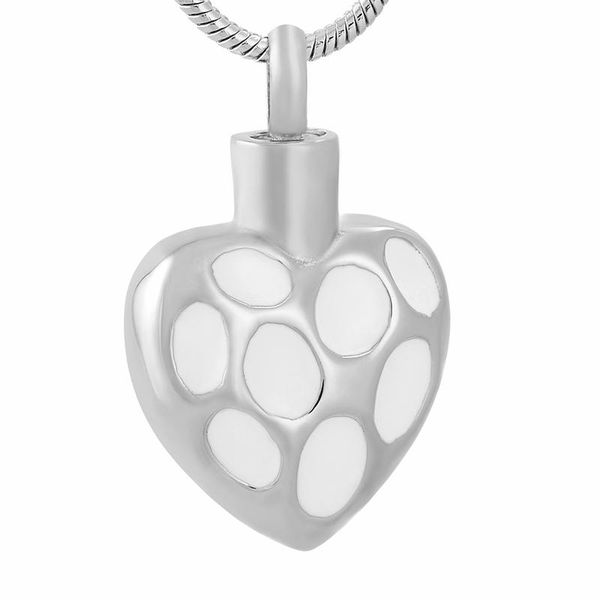 

pendant necklaces personalized heart necklace cremation jewelry stainless steel keepsake ashes urn memorial factory price, Silver