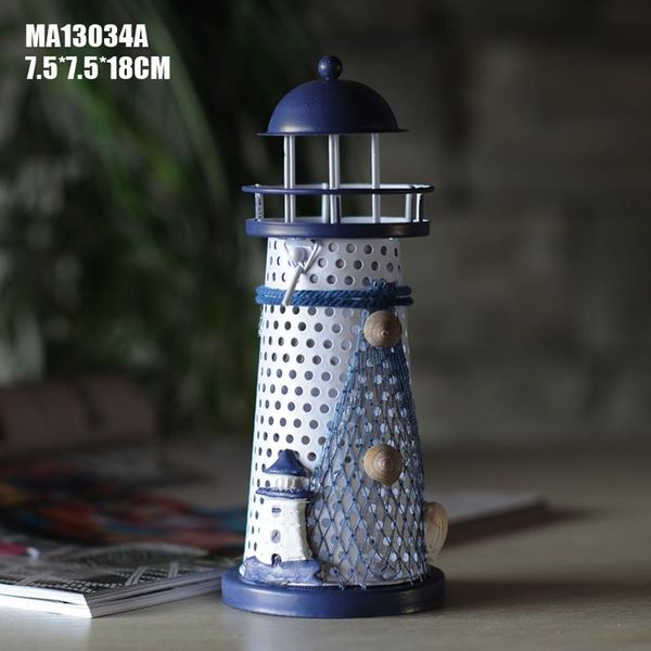 

candle holders 18cm retro candlestick metal holder sconce nostalgic antique marine lighthouse accessories home decor pography props