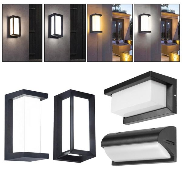 

outdoor wall light ip65 modern simple patio lantern garden yard door lamps