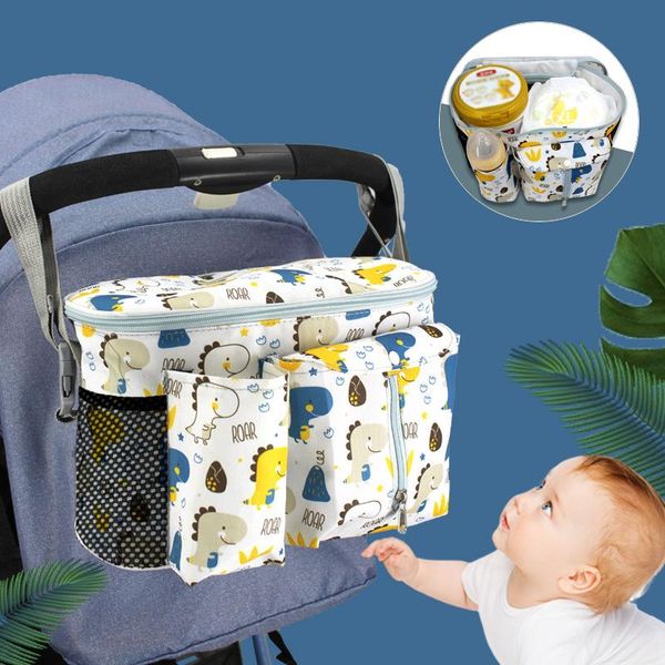 

stroller parts & accessories baby organizer born trolley storage bag adjustable multifunction travel diaper large capacity pram bottle holde