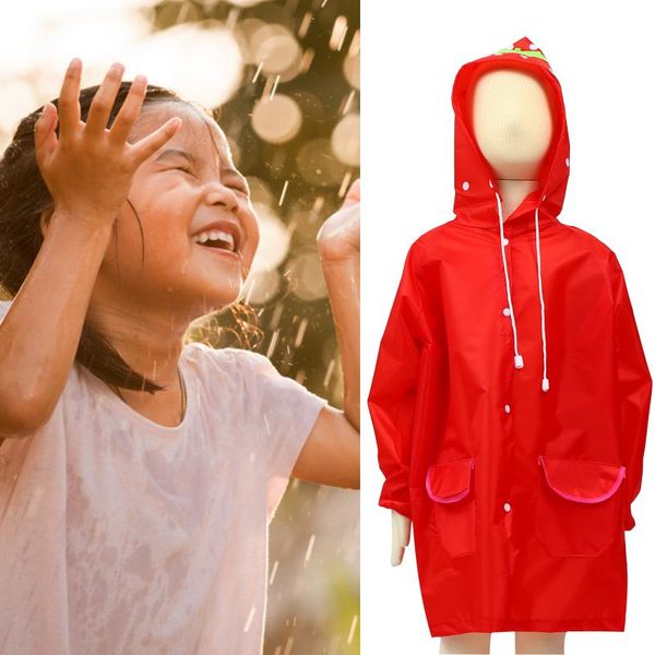 

raincoats big hat kids raincoat rain coat impermeable capa adorable