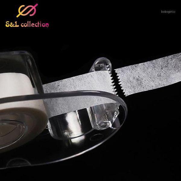 

2pcs tape cutter dispenser adhesive holder plastic grafting eyelash for eyelashes extension makeup tools1