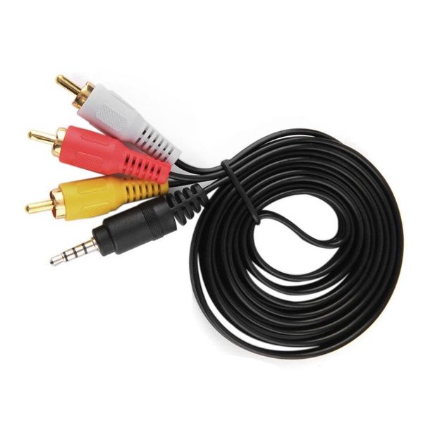 

feet 1080p hdtv male to 3 rca audio video av cable cord adapter converter connector component lead for cables & connectors