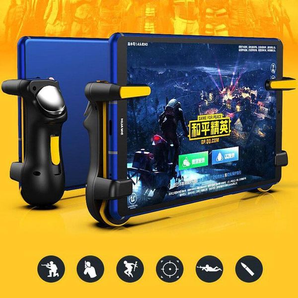 

game controllers & joysticks hobbylane 2pcs controller left+right plastic winner chicken dinner trigger gamepad for tablet mobile phone