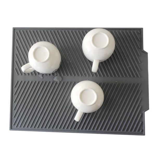 

table runner silicone dish drying mat drain pad dishes rectangle heat resistant
