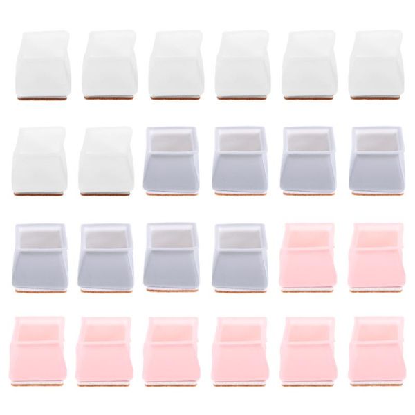 

24pcs chair table noise reduction feet covers silicone furniture