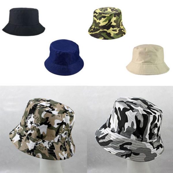 

hats, scarves & gloves sets men and women fisherman's cap camouflage bucket hat folding sunshade hats outdoor mountaineering sunscreen, Blue;gray