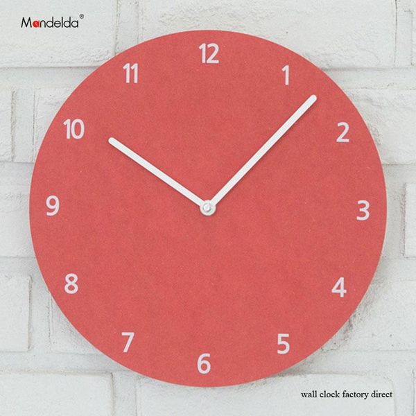 

wall clocks china mandelda simple luxury living room clock modern round wooden silent vintage home decoration