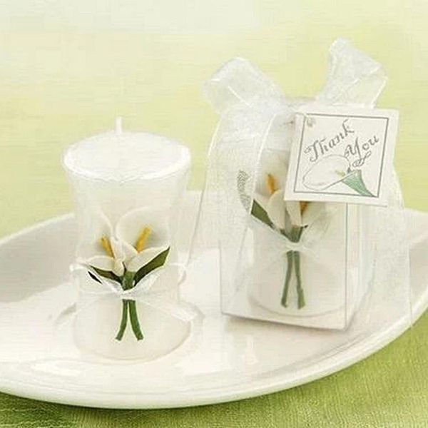 

candles 20pcs flower lily candle for wedding party birthday souvenirs gifts favor souvenir