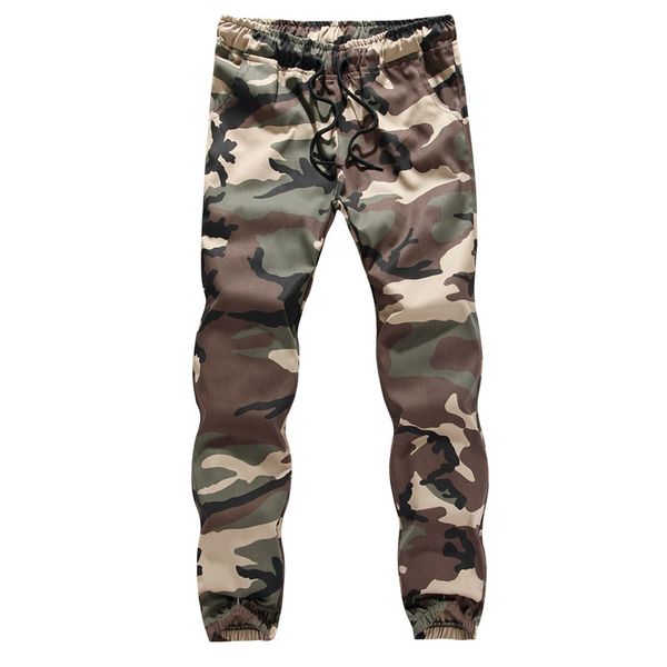 

pant fashion slacks men's camouflage pants slim large elastic waist lace up leggings overalls, Black