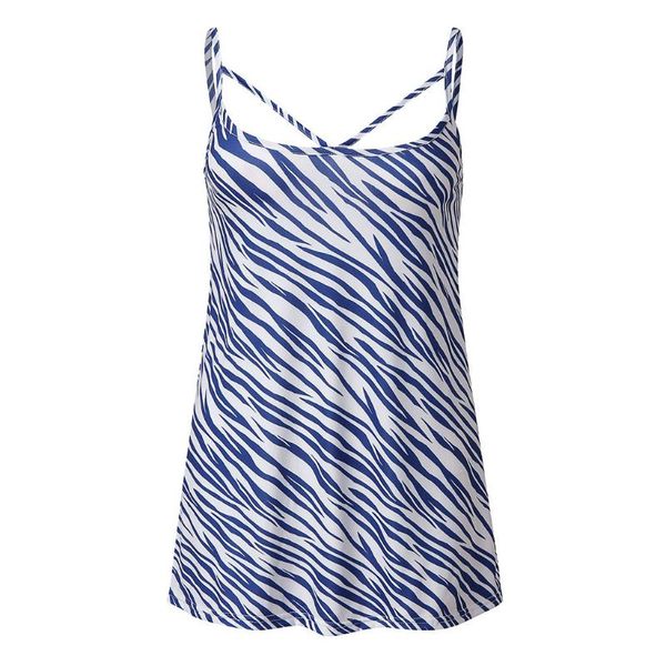 

women's tanks & camis jaycosin stripe print women tank female tight bow strap halter vest camisole summer soft cropped loose, White