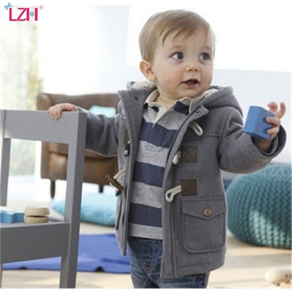 LZH Infant Baby Jacke Herbst Winter Für Mäntel Kinder Warme Mit Kapuze Oberbekleidung Mantel Jungen geboren Kleidung 211011