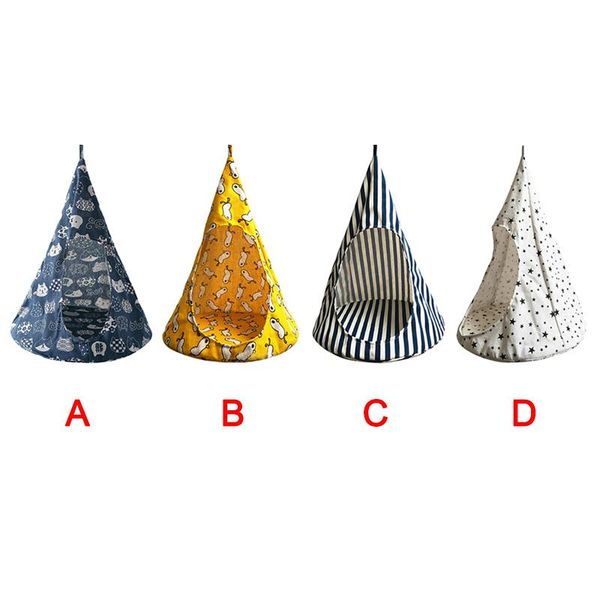 

cute removable pet hanging house conical hammock washable tent for small dogs cats b1 cat beds & furniture