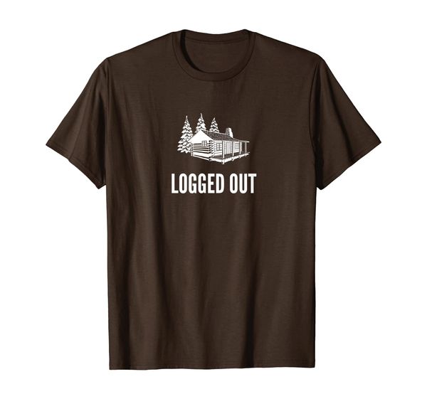 

Logged Out | Funny Hunting Fishing Camping T-Shirt, Mainly pictures