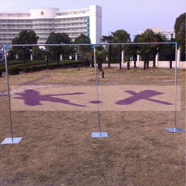 

party decoration wedding backdrop stand with expandable rods stainless steel pipe gauze curtain stent 3*3m 3*6m 4*4m 4*8m