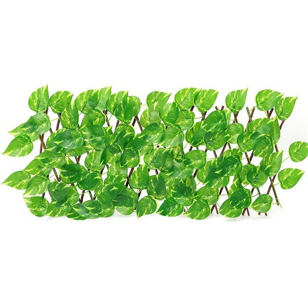 

fencing, trellis & gates simulation fence fake flowers green leaves outdoor garden guardrail decorative plants home decor artificial leaf