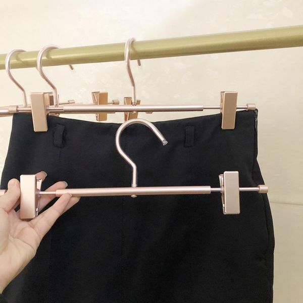 

hangers & racks aluminium alloy trouser hanger movable clip multifunction portable no rust fade anti slip for towels baby cloth