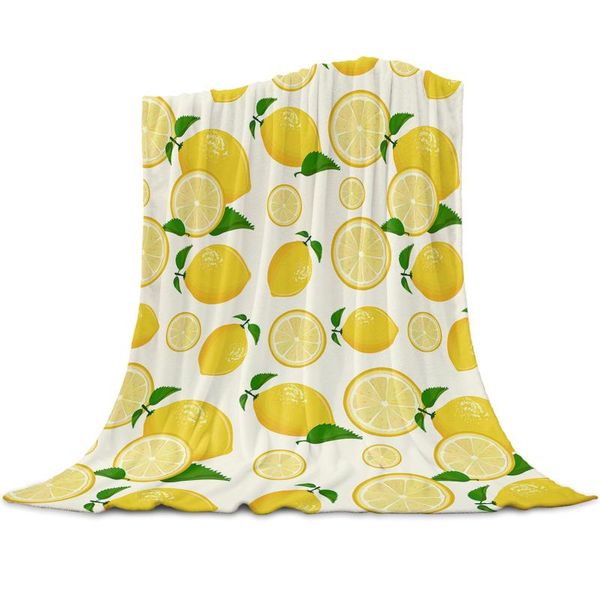 

blankets small fresh summer style fruit printed flannel throw blanket quilts keep warm sofa child home textiles family gift