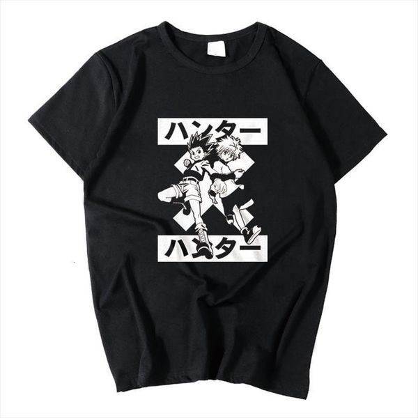 

gon ss summer kurapika mens killua zoldyck cosplay cotton loose tees, White;black