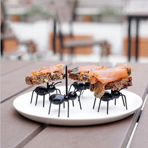 

forks grade 12pcs creative ant fork for fruit dessert cake toothpick safety environmental protection funny
